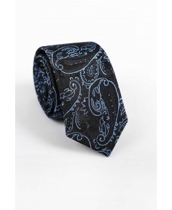 CRHQ-606 Blue satin tie 