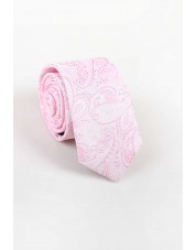 CRHQ-610 Cravate rose à motifs