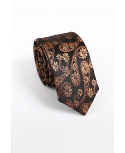 CRHQ-612 Brown satin tie 
