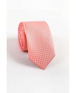 CRHQ-626 Salmon pink satin tie 