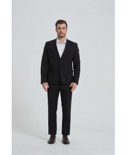 COS-H001 STRETCH 2 pcs fitted suit in black (T46 to T58)
