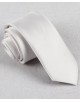 CRHQ-02 Cravate fine blanche