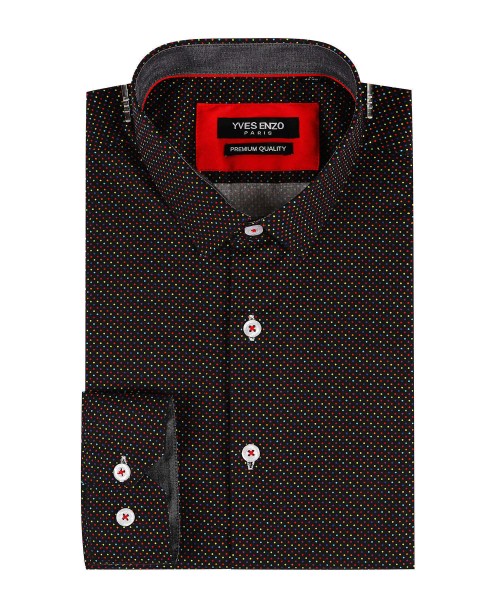 ENZO-106-23 Chemise STRETCH motifs digital slim fit