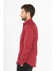 ENZO-043-73  Slim fit STRETCH shirt in burgundy red