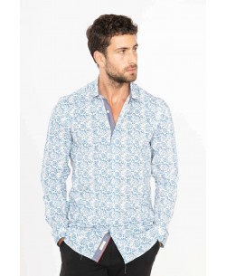 ENZO104-4 STRETCH slim fit shirt ARTE prints