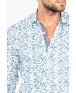 ENZO104-4 STRETCH slim fit shirt ARTE prints
