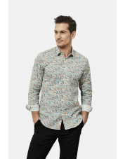 ENZO105-5 Chemise STRETCH motifs CARS en slim fit