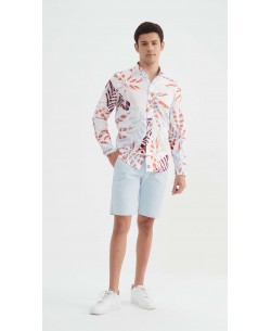 ENZO-112-01 Chemise "PREMIUM" à motifs coupe ajustée