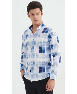 ENZO-112-06 Chemise "PREMIUM" à motifs coupe ajustée