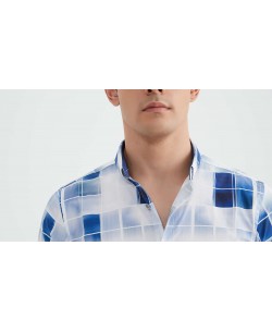 ENZO-112-06 Chemise "PREMIUM" à motifs coupe ajustée