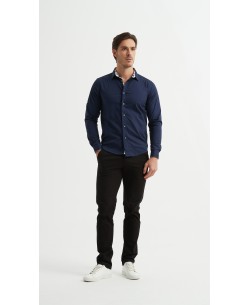 ENZO-118-05 Chemise coton - Marine