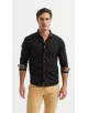ENZO-118-06 Chemise coton - Noir