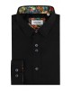 ENZO-118-06 Chemise coton - Noir