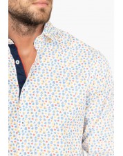 ENZO207-6 Chemise STRETCH motifs SHADES coupe confort
