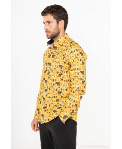 ENZO-208-14 "PREMIUM" shirt SAFARI prints comfort fit
