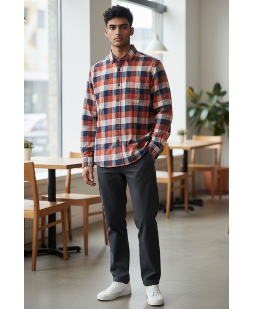 FLA003-10 Chemise en flanelle