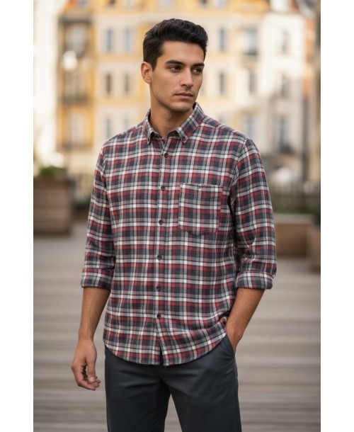 FLA003-12 Chemise en flanelle