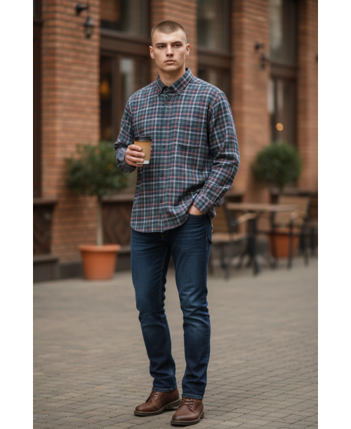 FLA003-3 Chemise en flanelle FLA003-3 Chemise en flanelle