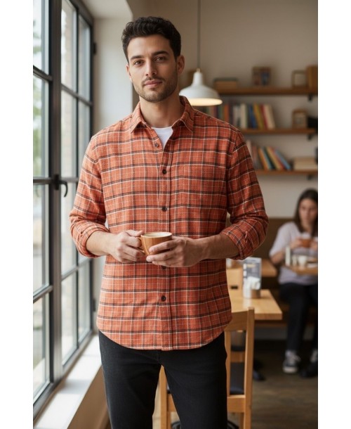 FLA003-5 Chemise en flanelle 