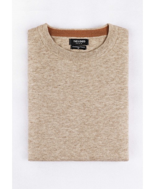 GT46-125 Pull beige 2XL au 5XL col rond