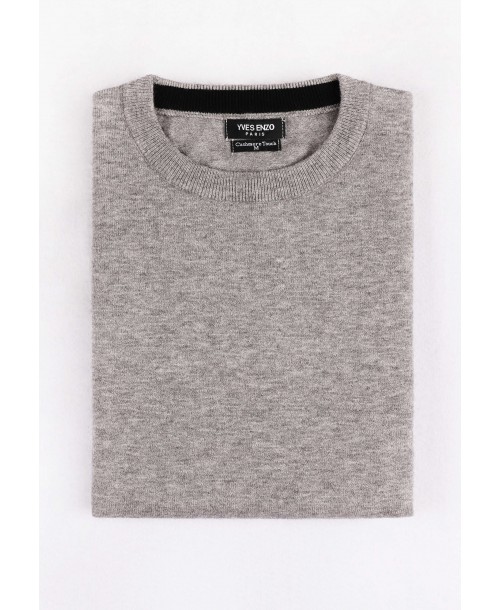 GT46-127 Pull gris 2XL au 5XL col rond