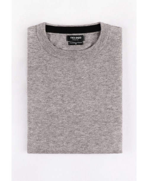 GT46-127 Pull gris 2XL au 5XL col rond