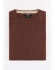 GT46-130 Pull marron vintage 2XL au 5XL col rond