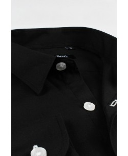 KIDS-901-10 Black kids shirts 6 to 16 years