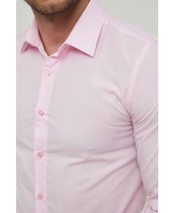 SLIM1009-3 Chemise rose slim fit
