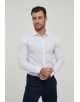 SLIM1009-99 Chemise unie blanche en slim fit