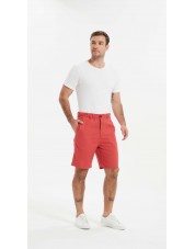 LP-20304-03 Terracotta linen bermuda shorts (S to XXXL)