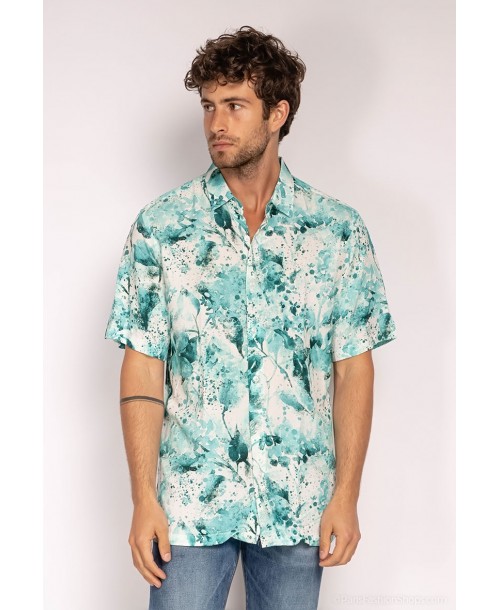 VS-50-23 Chemisette viscose en DIGITAL PRINTS relax fit