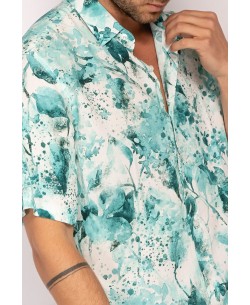 VS-50-23 Chemisette viscose en DIGITAL PRINTS relax fit