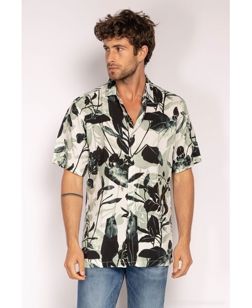 VS-50-9 Chemisette viscose en DIGITAL PRINTS relax fit