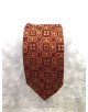 CRHQ-77 Cravate orange à motifs LILY