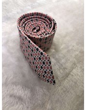 CRHQ-80 Cravate rose à motifs BULB