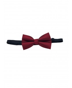 NP-P1301 Burgundy printed bow tie in box & pocket square