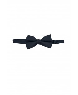 NP-P1308 Black printed bow tie in box & pocket square