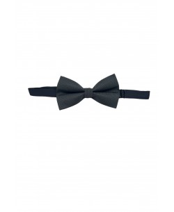 NP-P1312 Black printed bow tie in box & pocket square