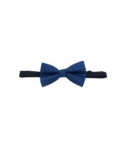 NP-P1310 Navy printed bow tie in box & pocket square