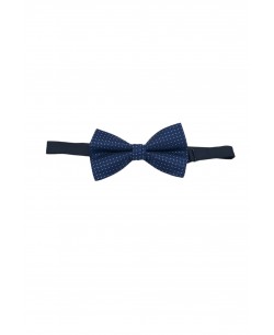 NP-P1315 Navy printed bow tie in box & pocket square