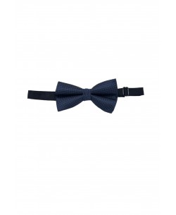NP-P1317 Navy printed bow tie in box & pocket square