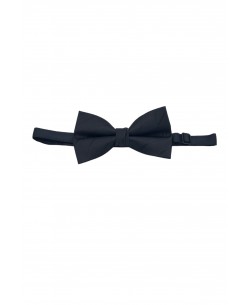 NP-P1320 Black printed bow tie in box & pocket square