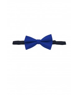 NP-P1332 Blue printed bow tie in box & pocket square