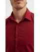 M0800-4 Chemise coupe ajustée - Bordeaux