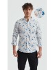 ENZO-115-05 Digital prints shirt "PREMIUM" collection