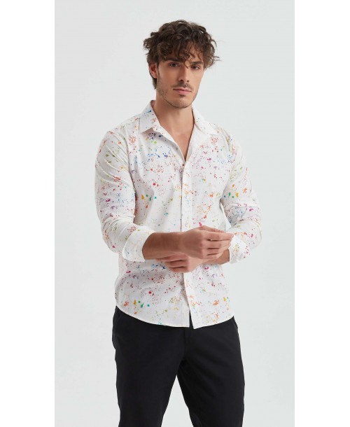 ENZO-117-15 Chemise collection "PREMIUM" en Digital prints