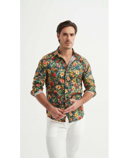 ENZO-117-05 Chemise collection "PREMIUM" en Digital prints
