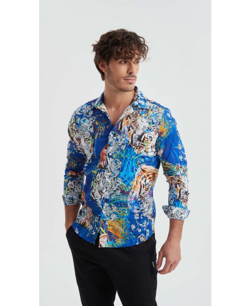 ENZO-117-06 Chemise collection "PREMIUM" en Digital prints