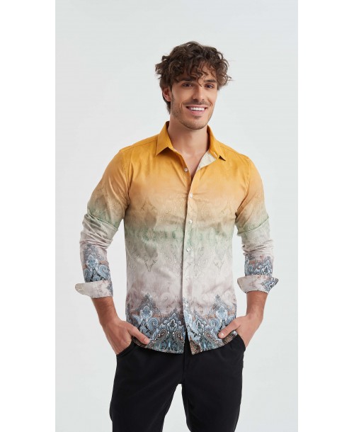 ENZO-117-08 Chemise collection "PREMIUM" en Digital prints